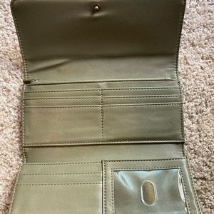 Olive Green Trifold Wallet